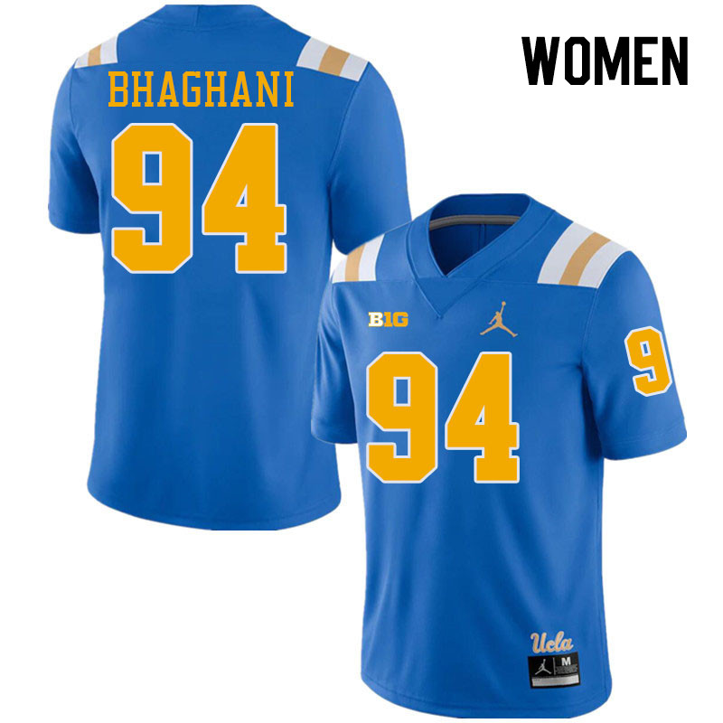 Women #94 Mateen Bhaghani Big 10 Conference College Football Jerseys Stitched-Royal